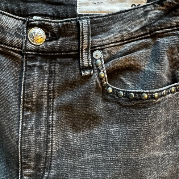 RAG & BONE WREN STUD STRETCH JEANS SIZE 28. Pristine condition. Never worn. - Picture 6 of 8